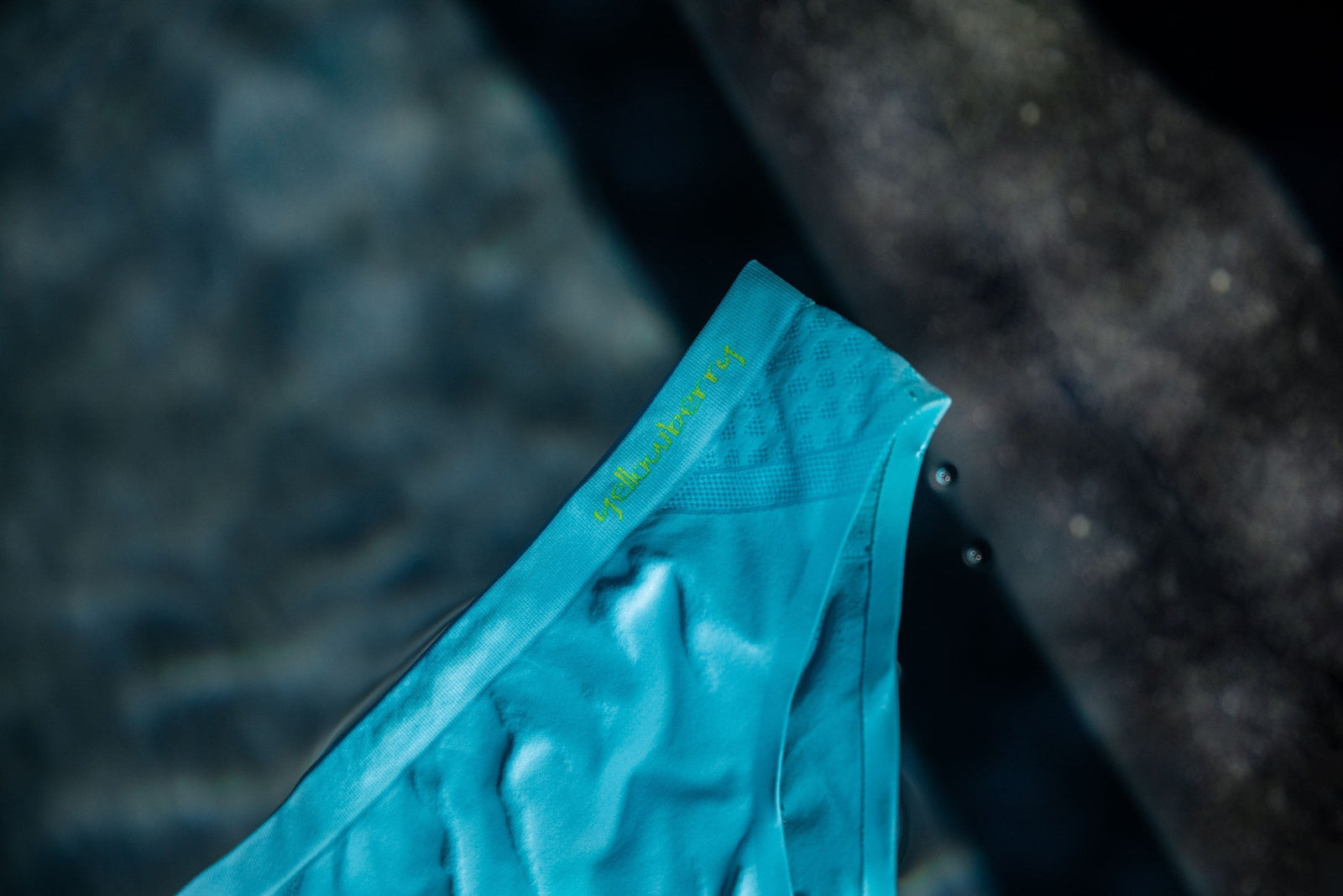 A pair of Yellowberry Seamless Underwear floating in water.