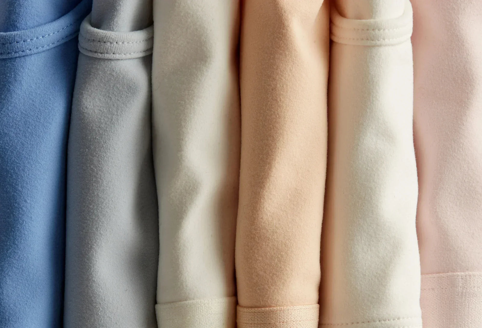 A series of folded Yellowberry bras