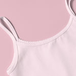 Yellowberry Jane Bloom Light Pink Cotton Camisole Detail On Pink Background