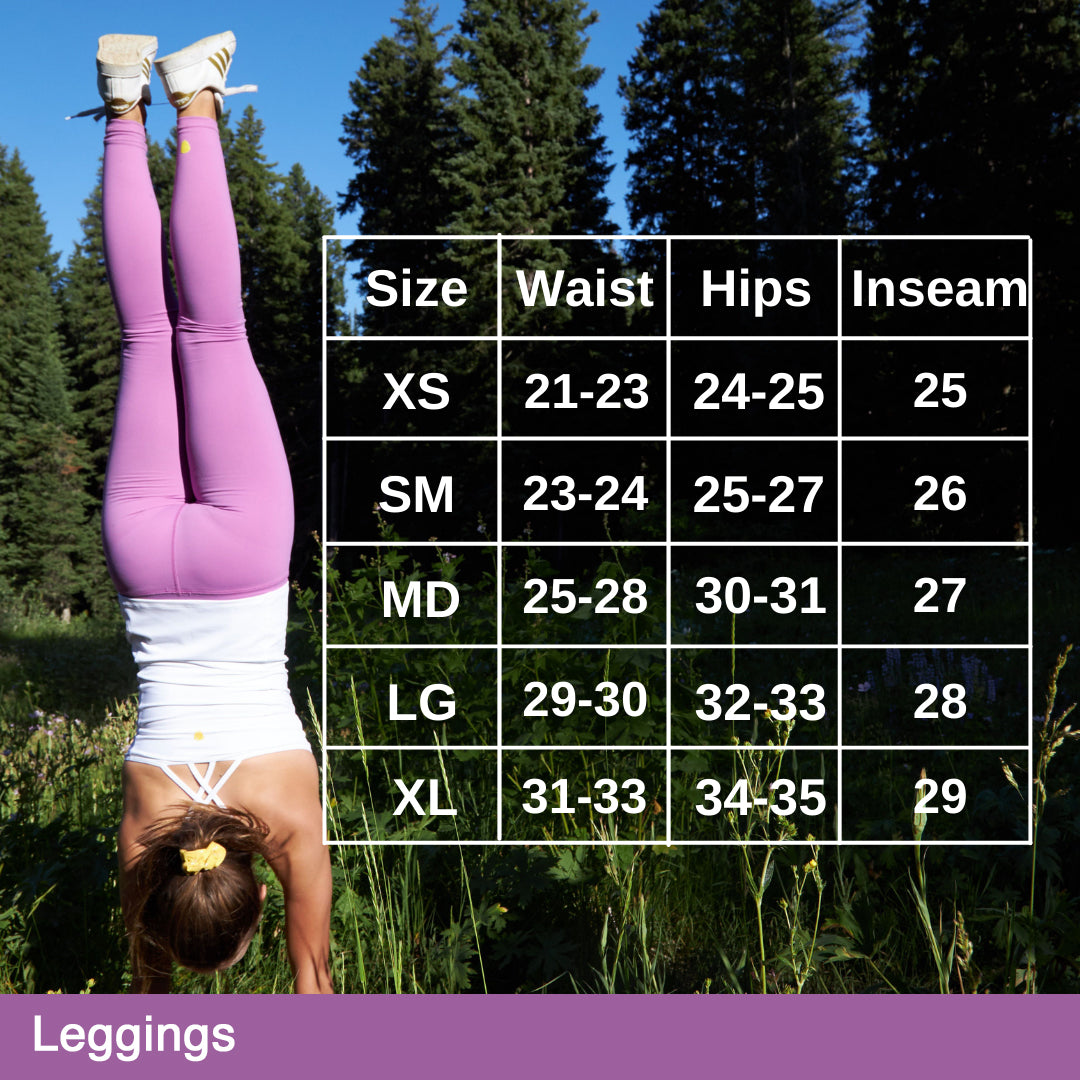 girls leggings size chart