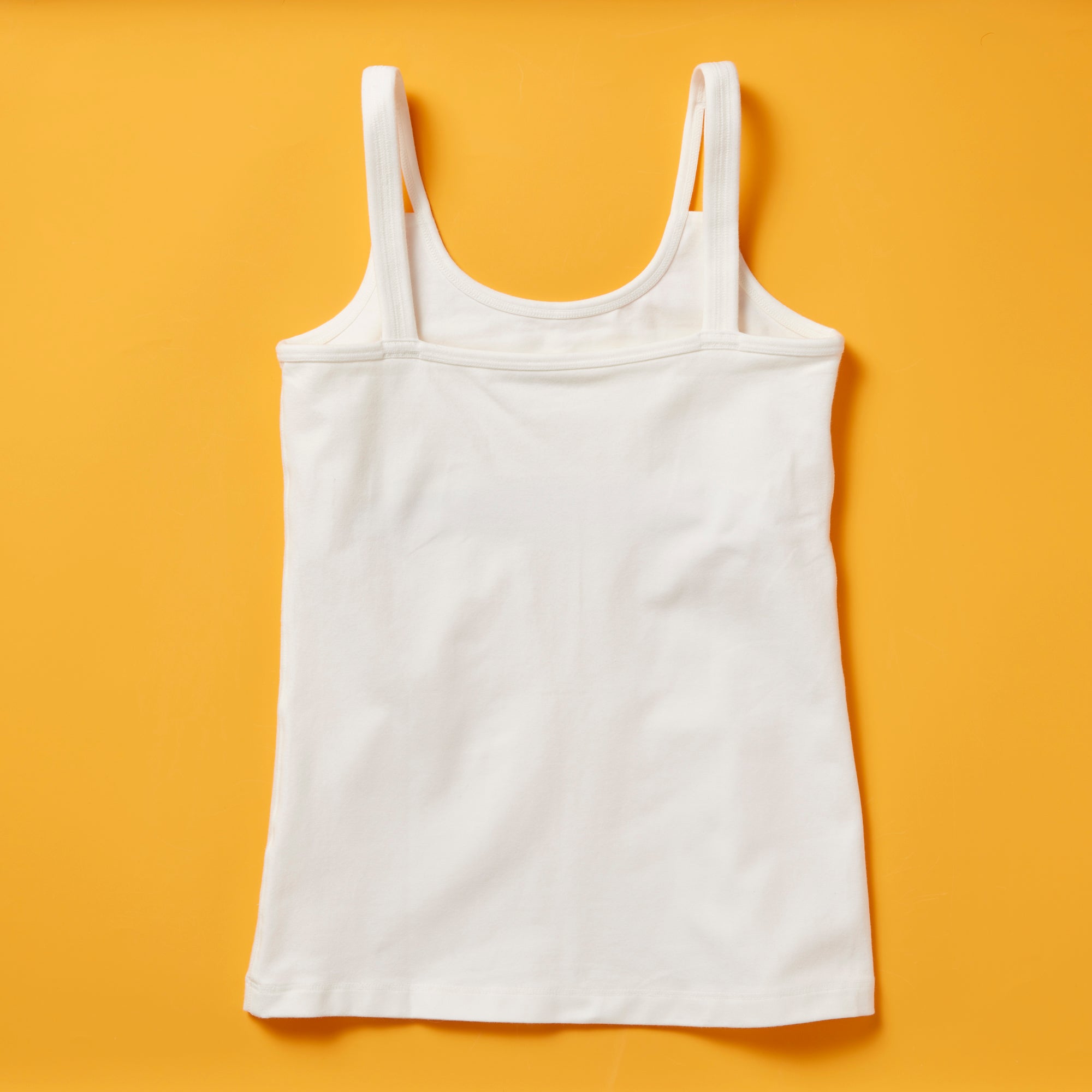 Shell Camisole Tank Top With Built in Bra Yellowberry