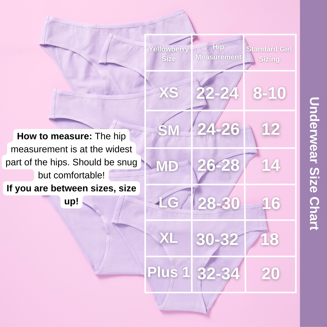 Underwear Size Chart