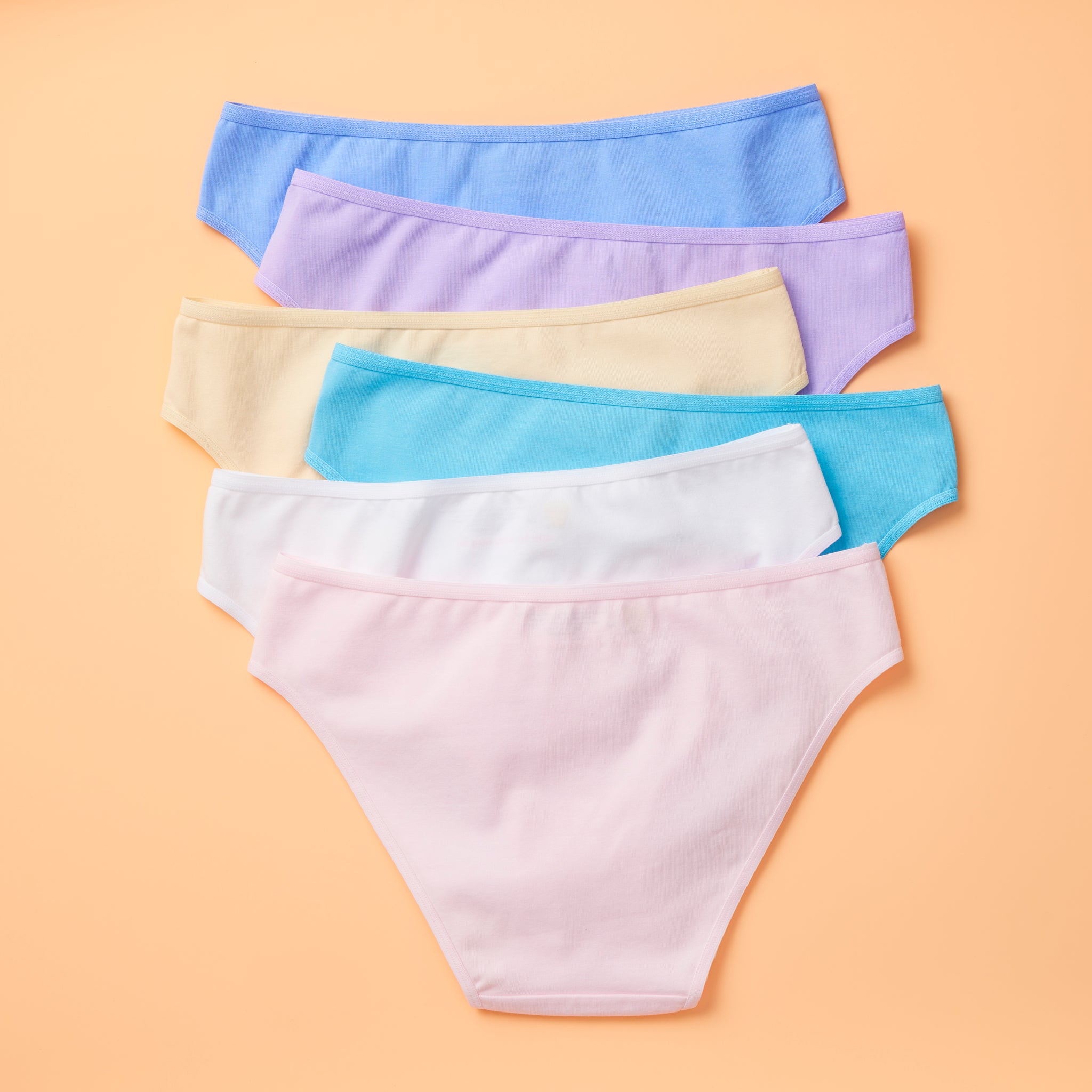 Yellowberry® Girls' Best 6PK High Quality Pima Cotton Underwear Bikini  Hipster Brief