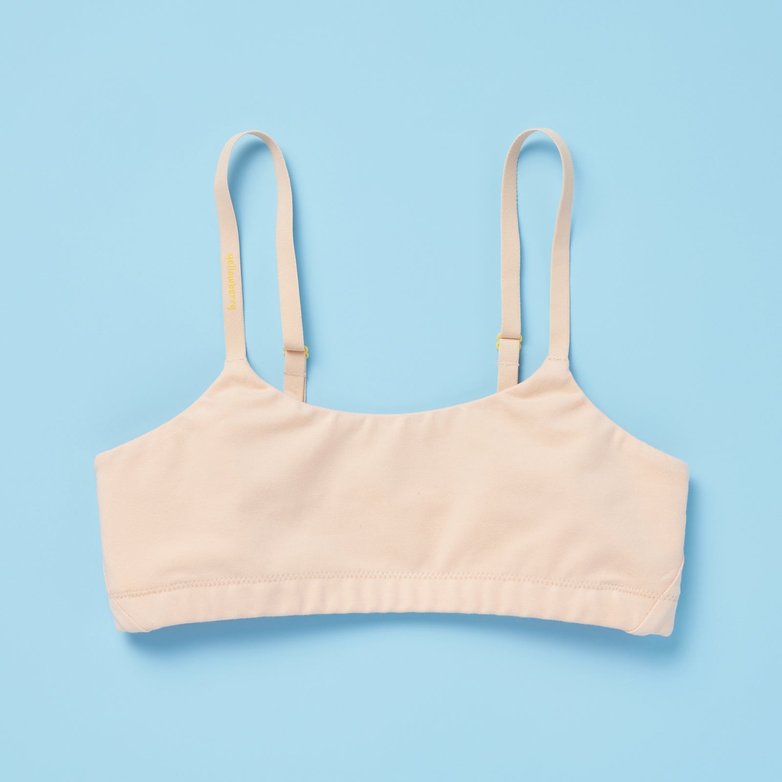 Yellowberry Cotton Ultra Soft Training Bra Pipit Kit on light blue background front image