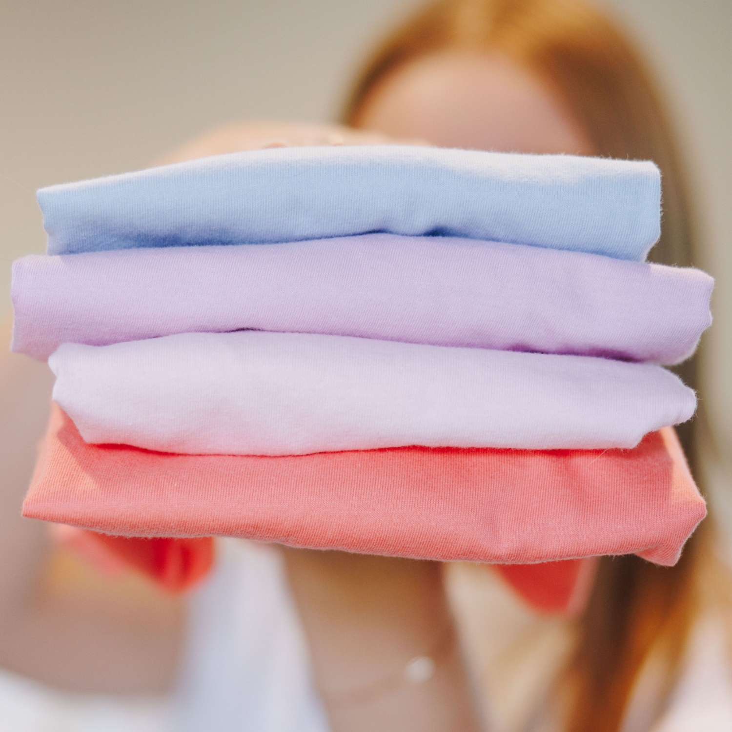 Made in California with 100% organic cotton Breeze Short Sleeve Tee showcases the quality and softness that define us. Colors were chosen with great care to create a look that feels both effortless and unique. Crafted in small batches by a family-owned factory, each piece reflects fine craftsmanship with an attention to detail that makes it truly special. Designed to coordinate or as stand-alone products, stack of all colors detail 4