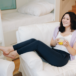 Yellowberry Uptown Jogger, where comfort meets effortless style. Inspired by lazy Sundays and forever being comfy. This cotton jogger is made with our beloved, lusciously soft cotton fabric. A thick, long lasting elastic band fits comfortably at the waist sewn with custom color matching drawstrings for added cohesiveness. With real, deep pockets and a sleek, flattering fit, they’re designed manufactured in the USA. Moonbeam Navy Chair