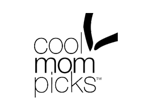 Cool Mom Picks logo. Featuring Yellowberry, Yellowberry Bras, and our female founder Megan Grassell.