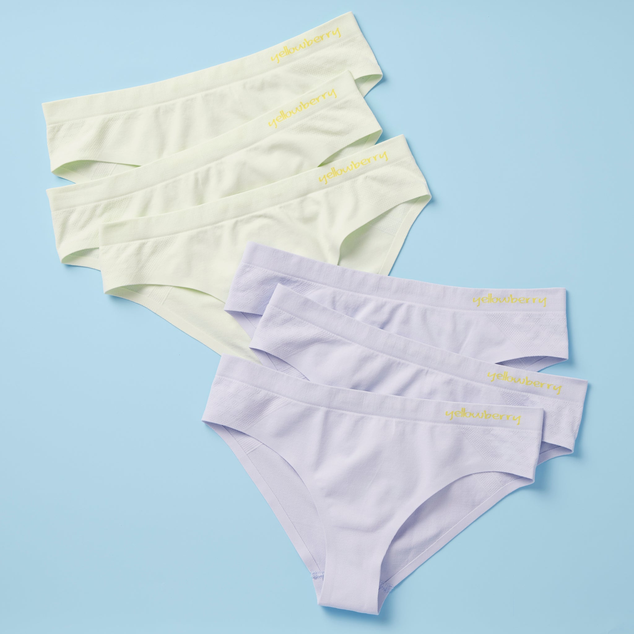Girls' 6pk High Quality, Best Bikini Seamless Underwear by Yellowberry |  Black Night / XS-8/10