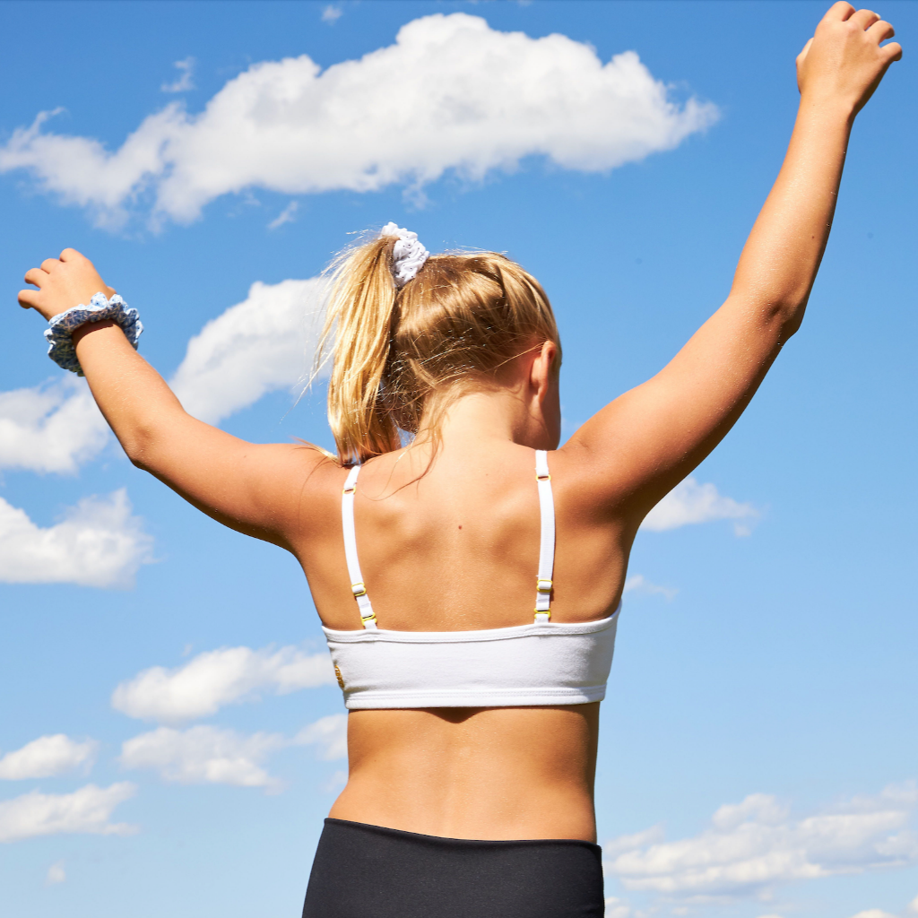 Yellowberry Ladybug Bra. Softest first bra ever made. Best possible first bra for girls. Full coverage, convertible straps. All natural fabrics and fibers. Perfect fit, highest quality construction, design, and care. Great for sensitive skin.