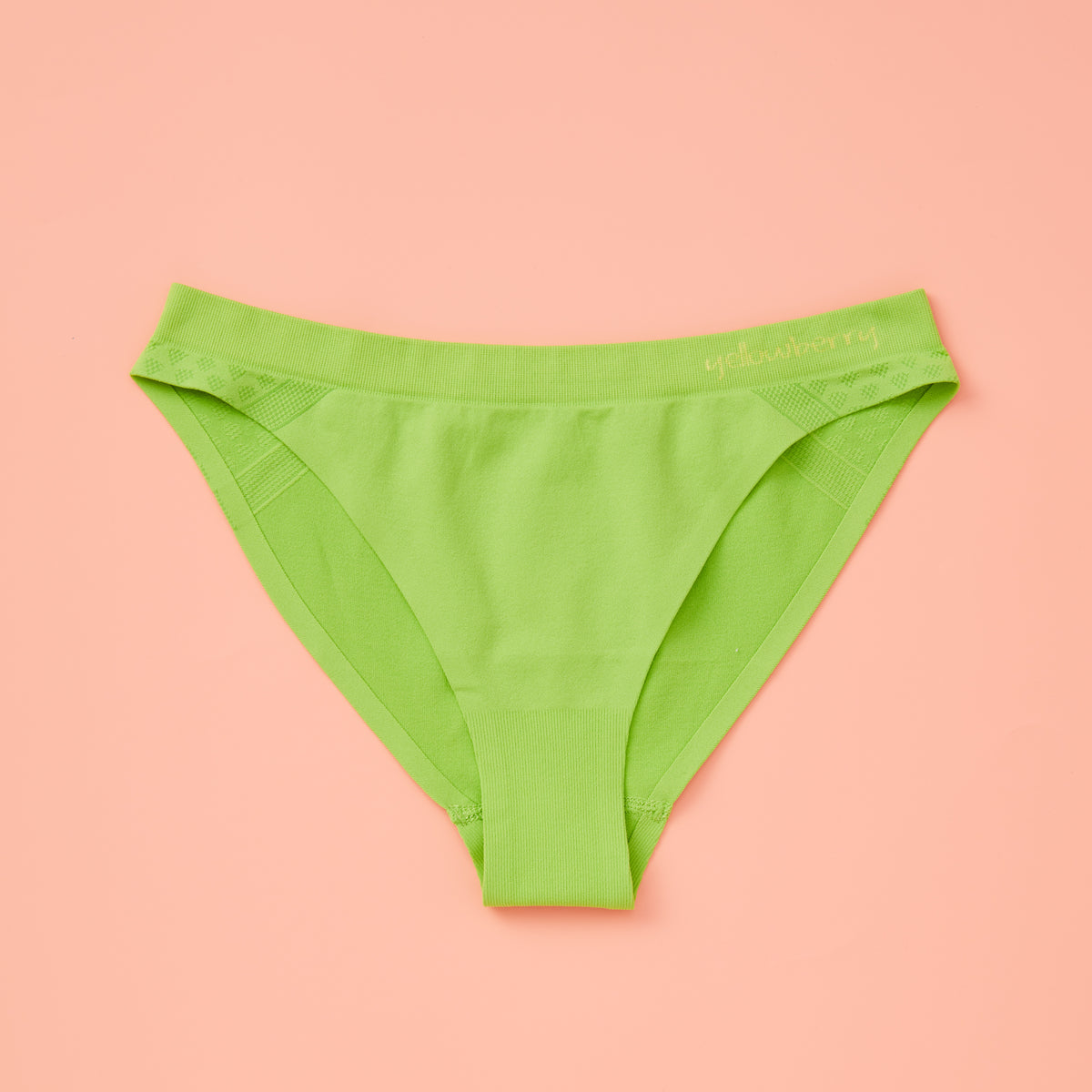 Lime color scout children&#39;s undie (front) - Yellowberry