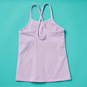 Shell Camisole Tank Top With Built in Bra - Yellowberry
