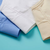 The Ultimate Seamless Racerback Girls Bra - Your Daughter's First Choice for Everyday Comfort! Are you searching for the perfect seamless bra for your growing girl? Look no further! Our girls' seamless racerback bra is meticulously designed with superior features to ensure unbeatable comfort and support, making it the ideal choice for her first bras and everyday wear. Multi detail of colors front image on mint green background.