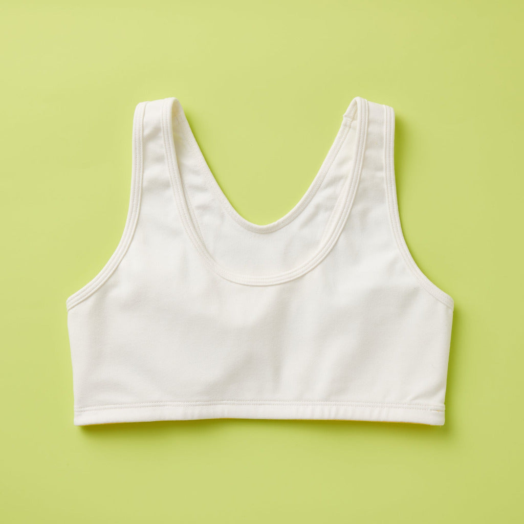 Girls Half Moon High-Support Racerback Sports Bra by Yellowberry