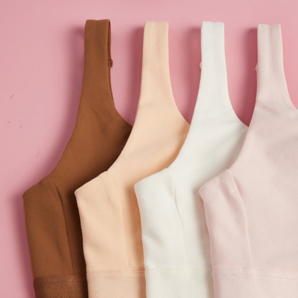 Always comfortable and always in style. The Scoop Bra features the most beautiful, flattering neckline in the front as well as the "scoop" back. Perfect first bra for girls.